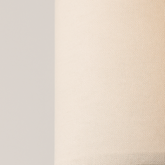 Tall slim floor lamp with cylindrical fabric shade and black base, 173 cm in height, shown beside a modern chair in a living room setting.